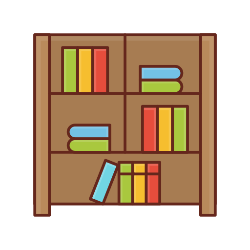 Bookshelf - Free education icons