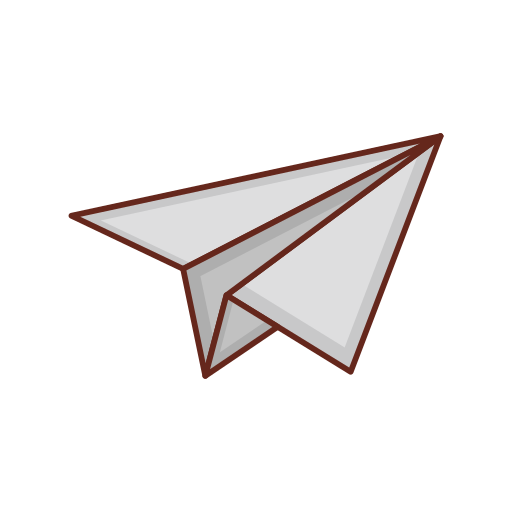 avion de papel icono gratis