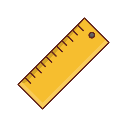 Ruler Generic Outline Color icon