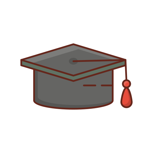 sombrero de graduacion icono gratis