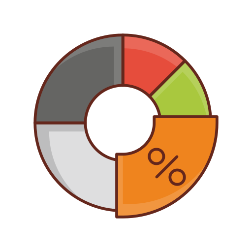 gráfico circular icono gratis