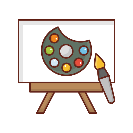 Art Board Generic Outline Color icon