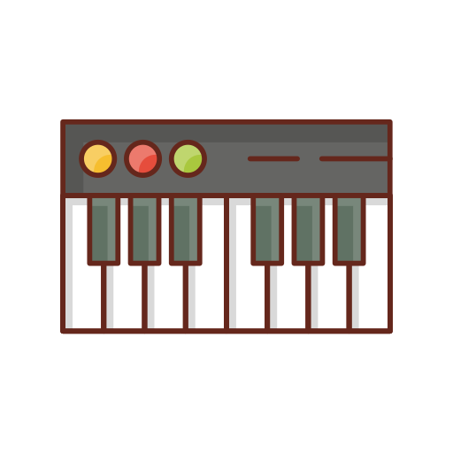 Piano Generic Outline Color icon