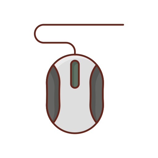 Mouse Generic Outline Color icon