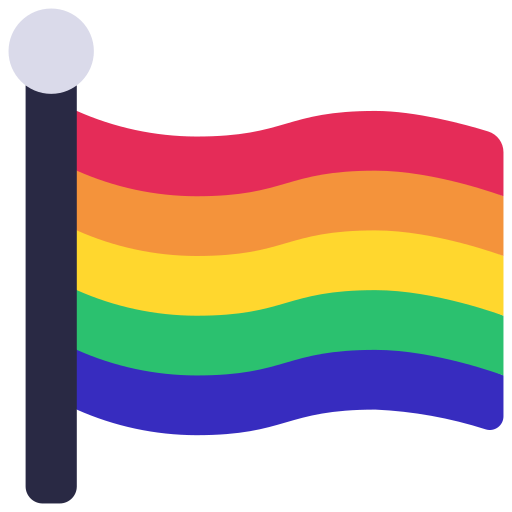 Bandera arcoiris icono gratis