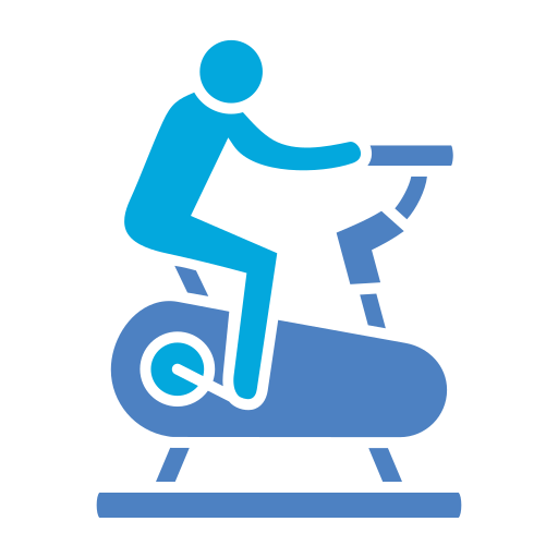 Stationary Bike Generic Blue icon