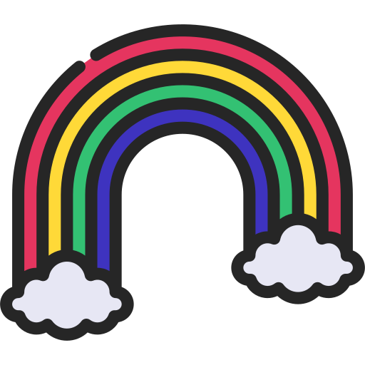 arco iris icono gratis