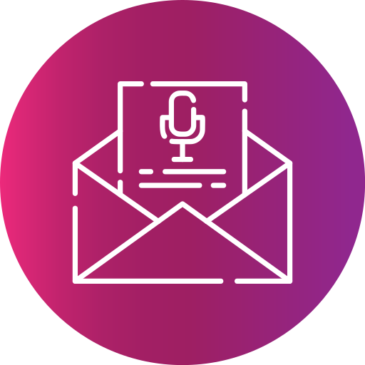 mensaje de voz icono gratis