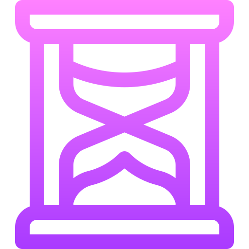 Hourglass Basic Gradient Lineal Color Icon