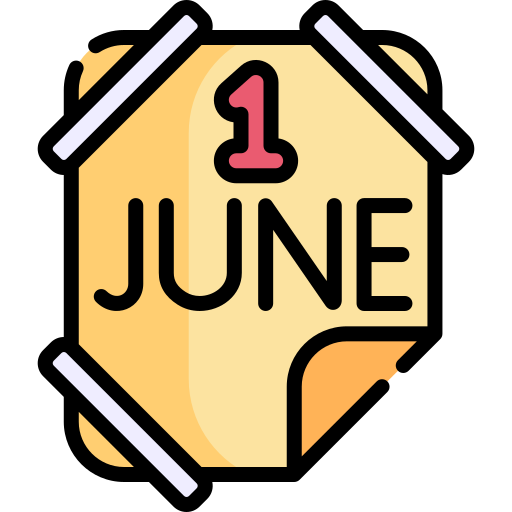 1 de junio icono gratis