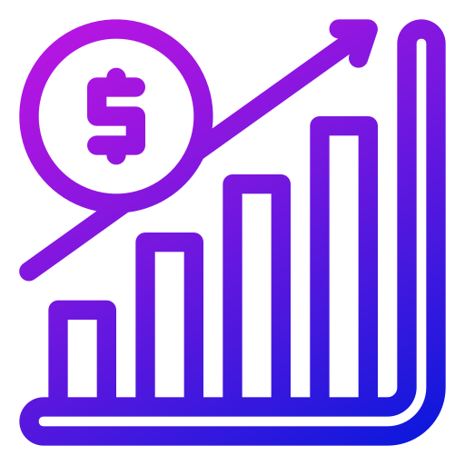 gráfico de crecimiento icono gratis