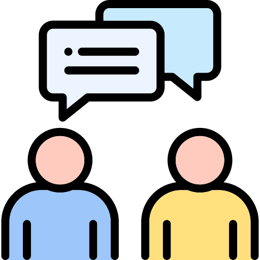 Discussion Generic Outline Color icon