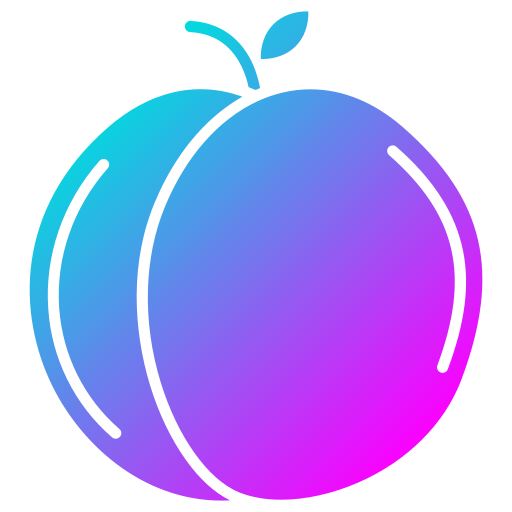 melocotón icono gratis