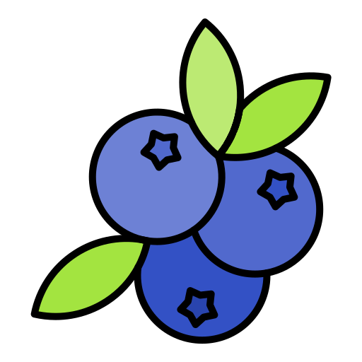 Blueberry Generic color lineal-color icon