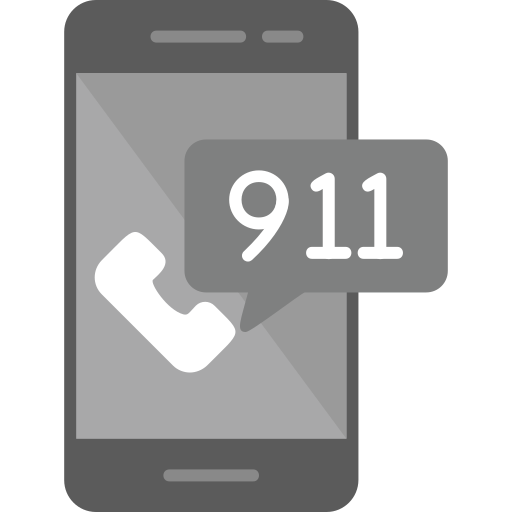 911 Call Generic Grey Icon