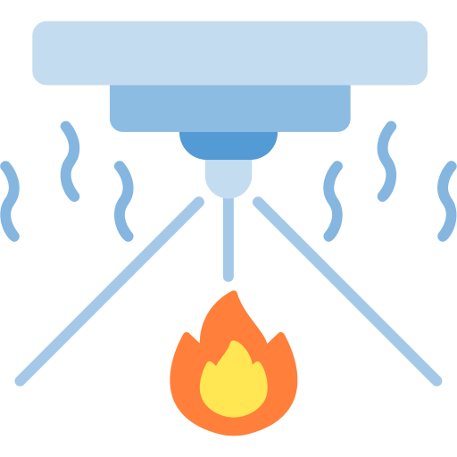 Sensor de fuego icono gratis