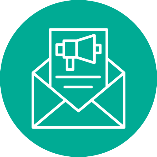 correo de propaganda icono gratis