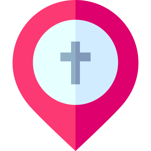 Funeral - Free maps and location icons