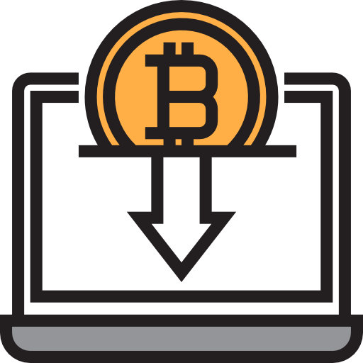 Bitcoin Srip Lineal Color Icon