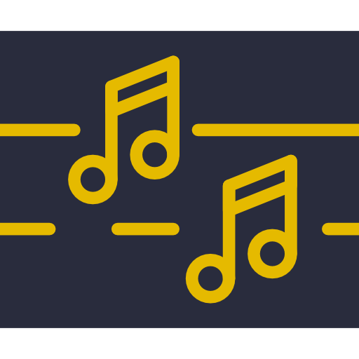 notas musicales icono gratis