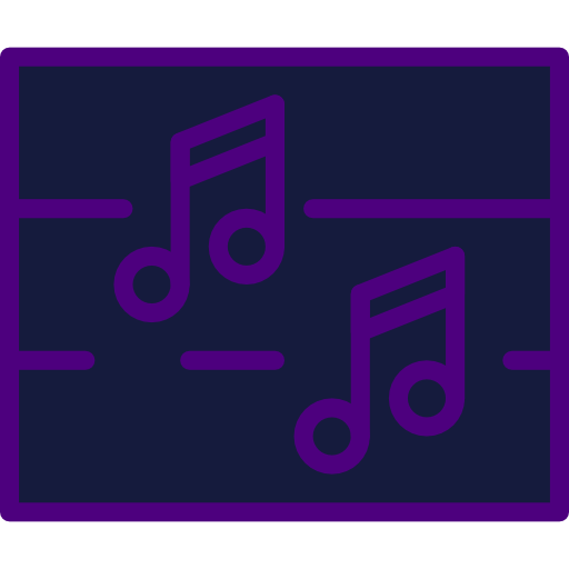 notas musicales icono gratis