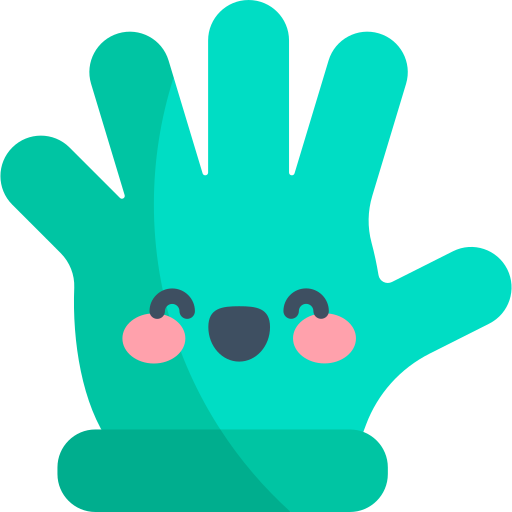 Glove Kawaii Flat icon