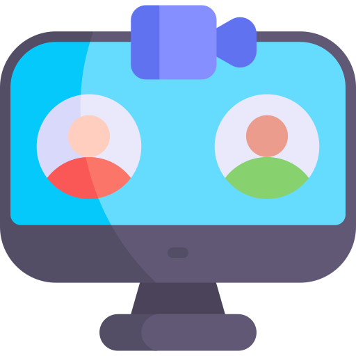 Online meeting free icon