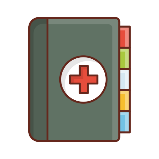 libro médico icono gratis