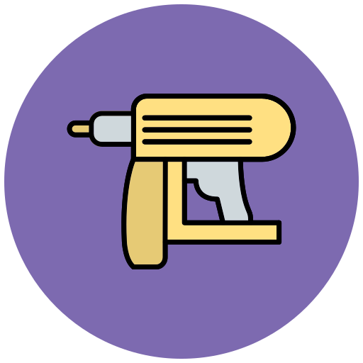 pistola de clavos icono gratis