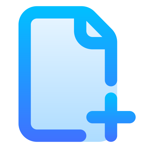 File Generic Flat Gradient icon