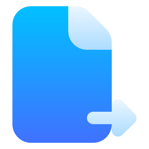 File Generic Flat Gradient icon