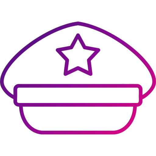 sombrero de policía icono gratis