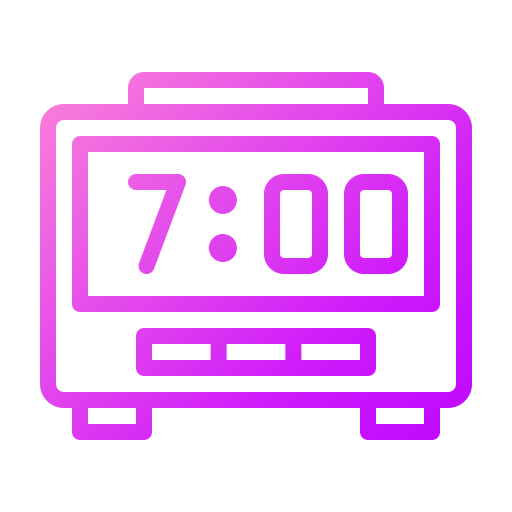 Digital clock - free icon