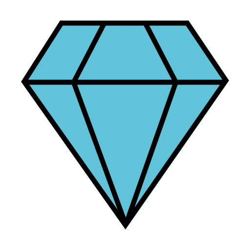 Diamond Generic Outline Color icon