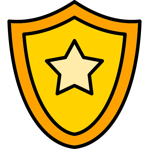 Sheriff Badge Generic Outline Color icon