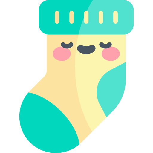 Socks Kawaii Flat icon