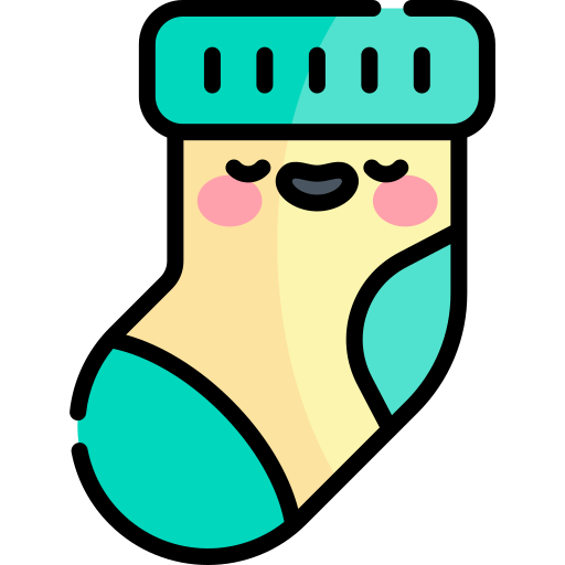 Socks Kawaii Lineal color icon