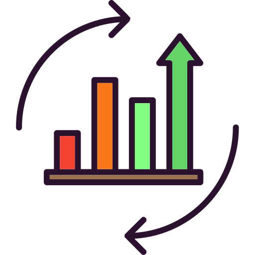 gráfico de barras icono gratis