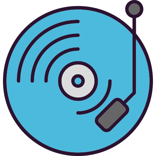 Record Generic Outline Color icon