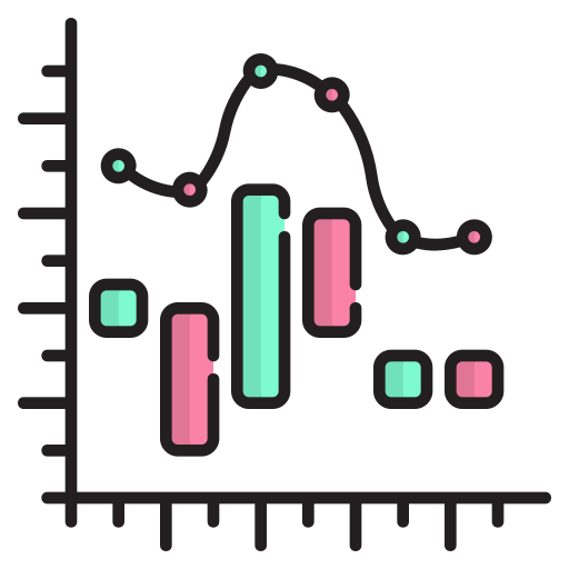 gráfico de barras icono gratis