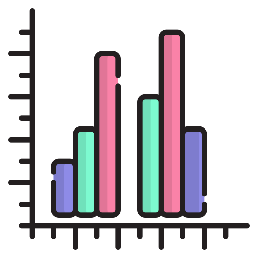 gráfico de barras icono gratis