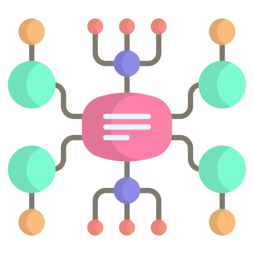 mapa mental icono gratis