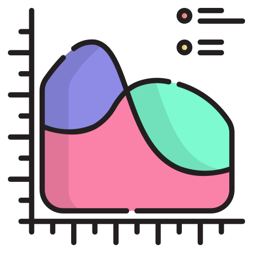 gráfico de splines icono gratis