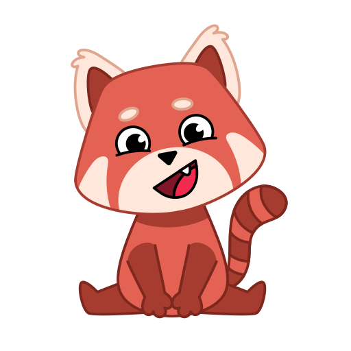 Red panda Stickers - Free smileys Stickers