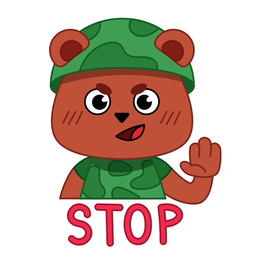 곰 무료 스티커