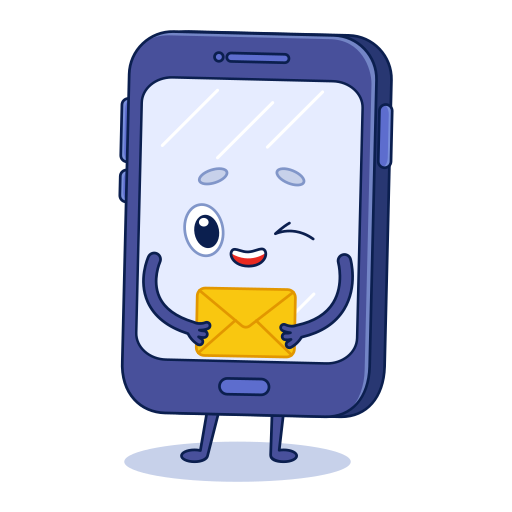 Смартфон бесплатно стикер