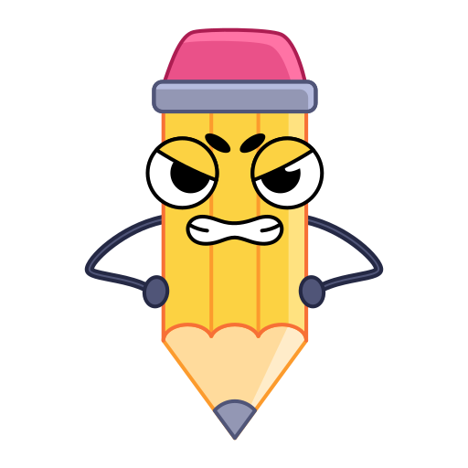 Pencil free sticker Pencil free sticker