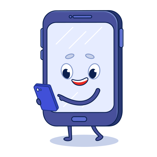 Смартфон бесплатно стикер