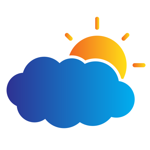 Cloudy Generic Flat Gradient icon