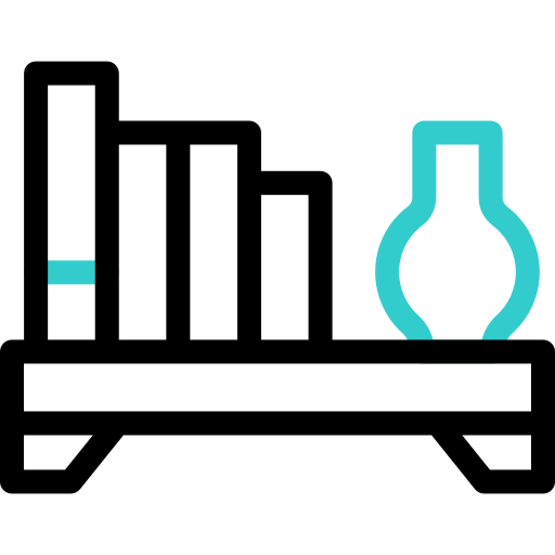 estante de libros icono gratis